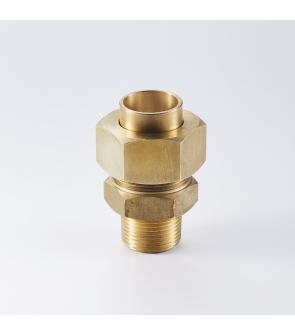 MALE UNION COUPLING (BRASS)  :  22MM SW x ¾" BSP (19014525)