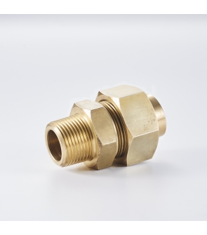 HP MALE UNION COUPLING (BRASS)  :  5/8" SW x ½" BSP (FF) (19014529)