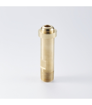 BULLNOSE (BRASS) : 14MM-1.5 THREAD X 70MM L  -COMPLETE WITH M8 THREAD (FOR MPR PIN)*