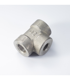 RED. TEE (SS304) : 1" x ½" NPT 3000#